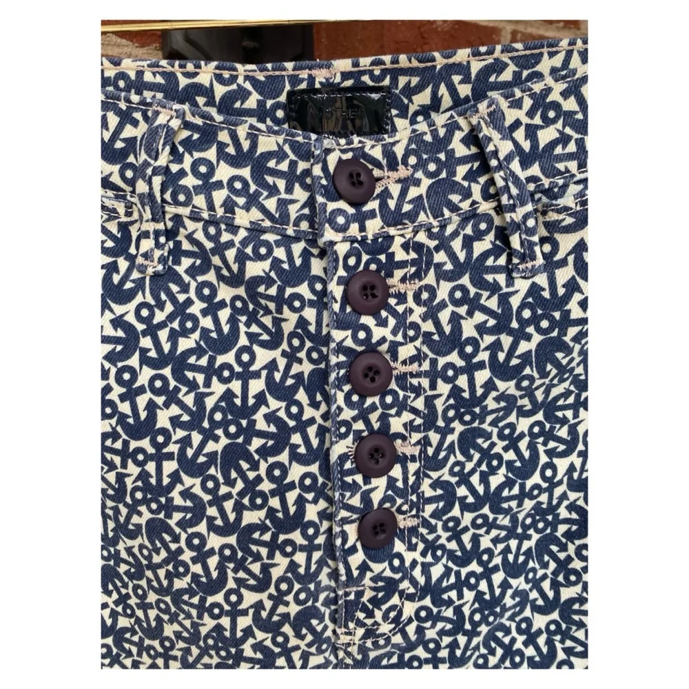 NWT MOTHER The Pixie Sailor Ultra High Rise Flare Jeans in Found At Sea Size 27